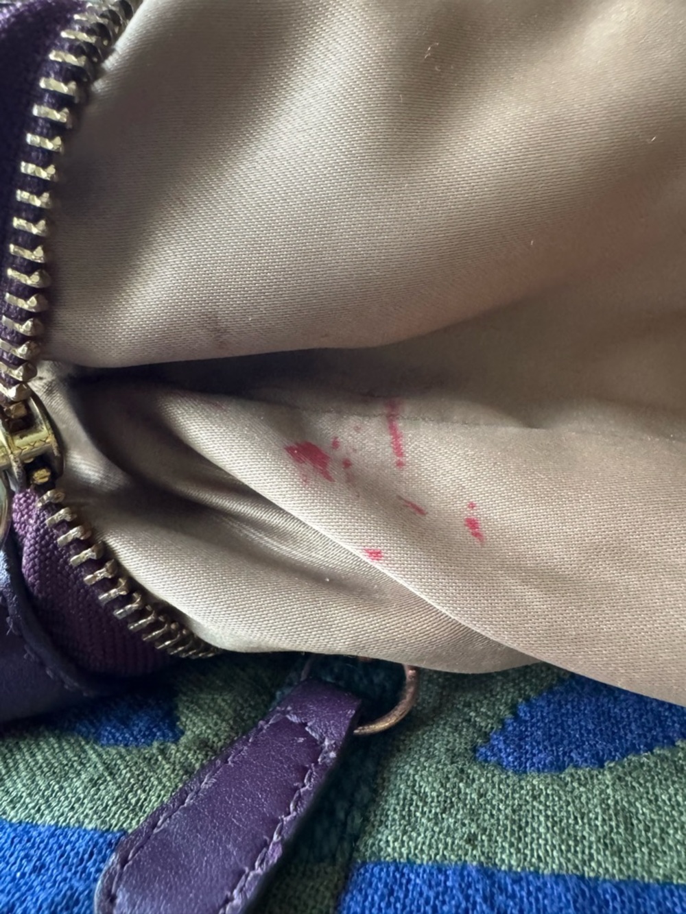 Vintage Coach Carly Hobo Plum Leather Shoulder Bag - Picture 9 of 11
